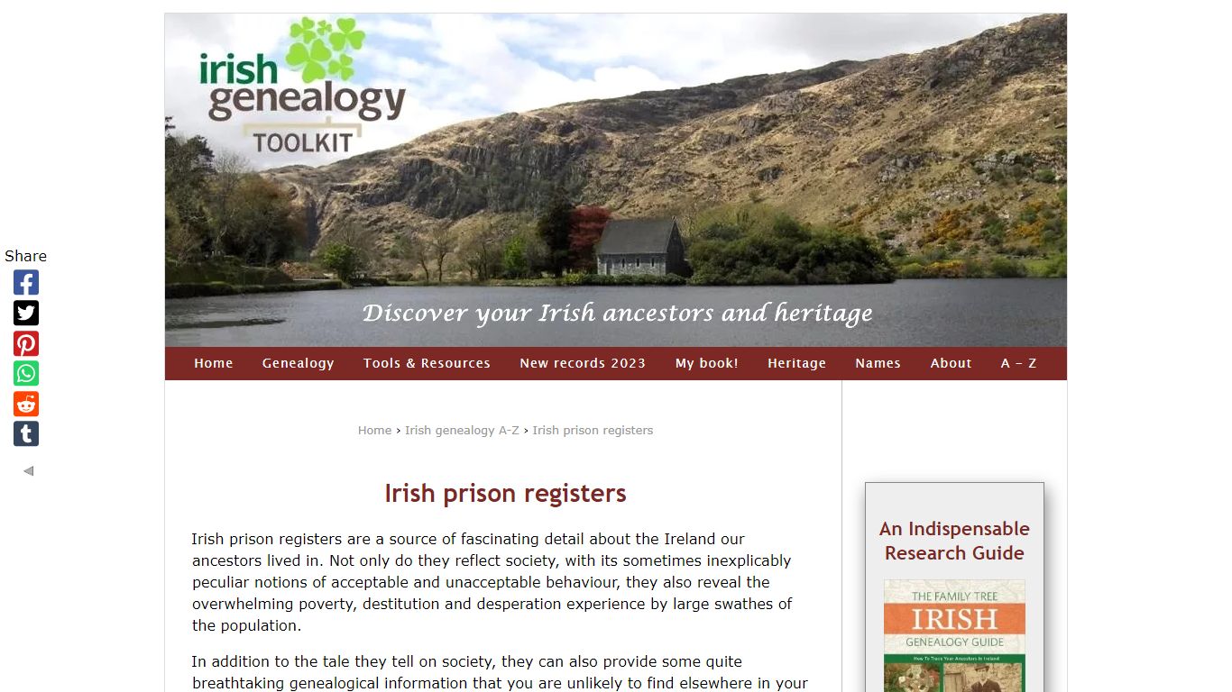 Irish Prison Registers - a collection full of family history details