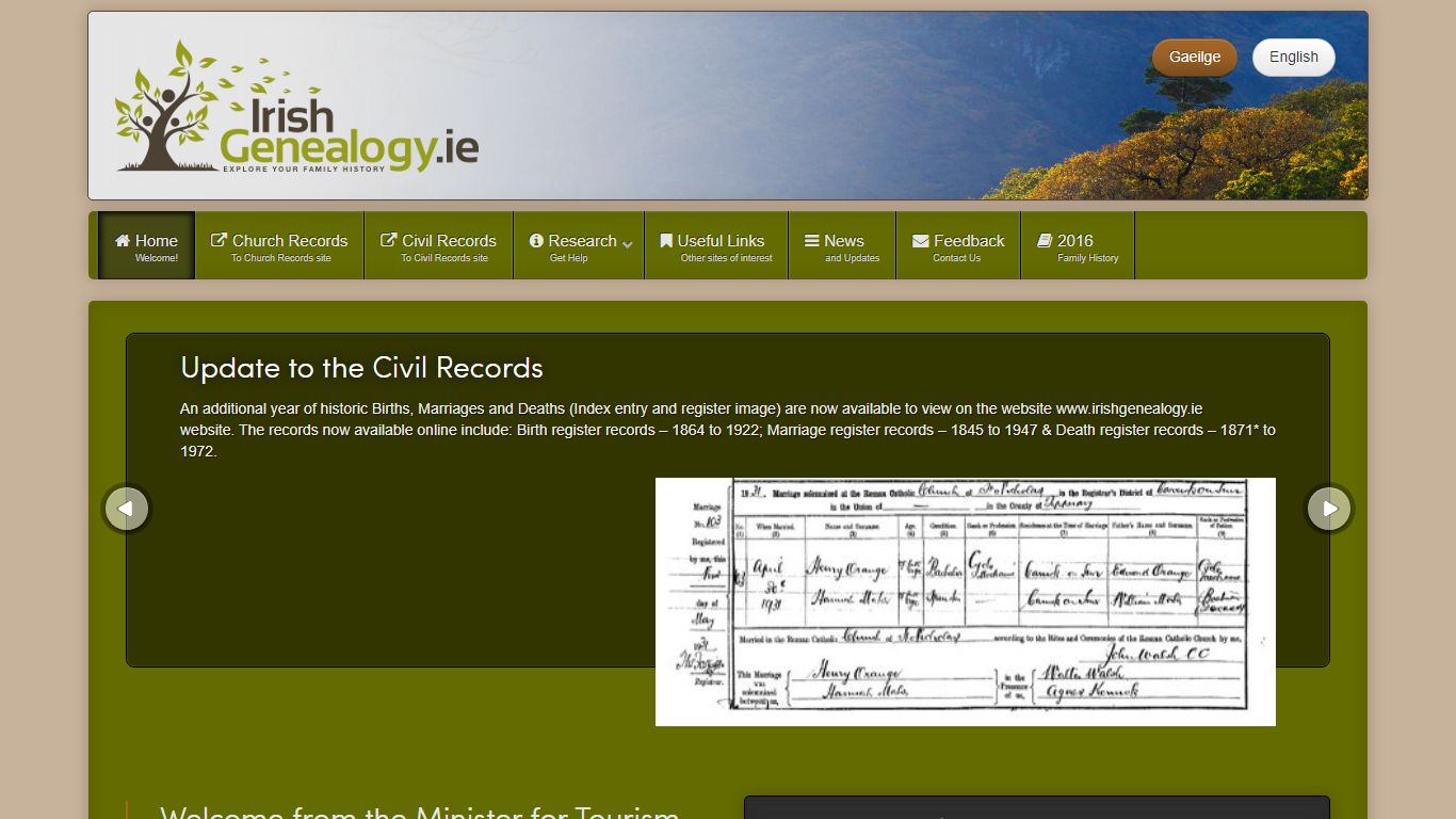 Welcome to Irish Genealogy - Irish Genealogy